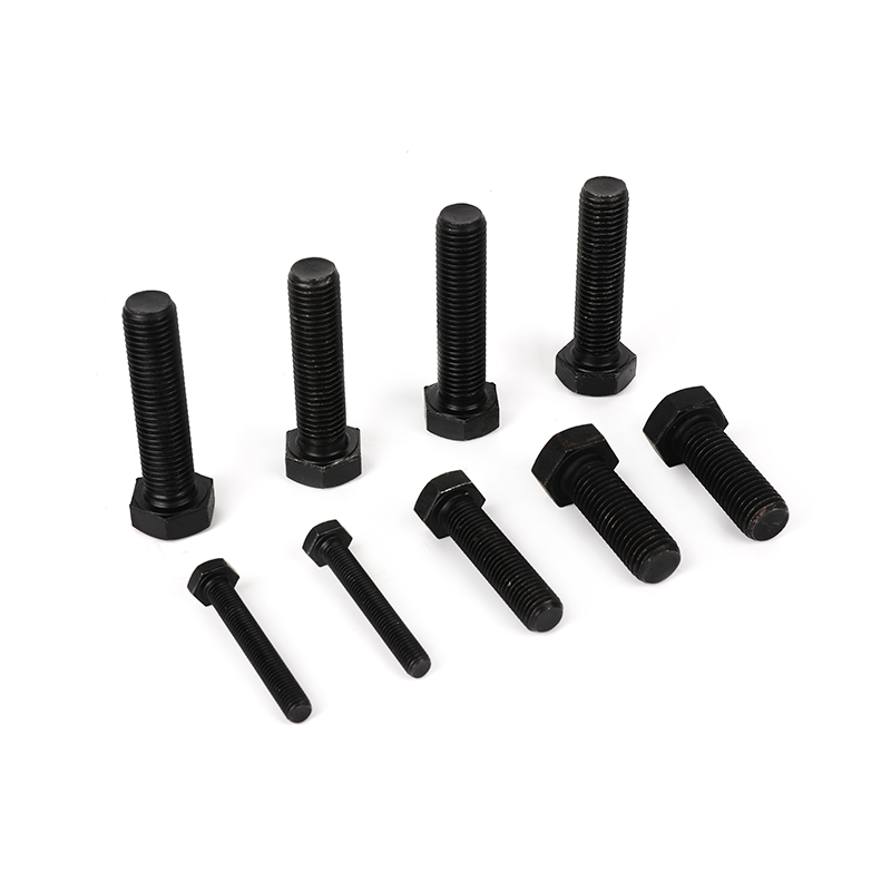 Lớp 8.8 Bu lông hình lục giác đầy đủ oxit đen, bu lông đầu lục giác